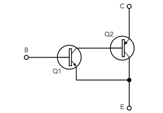 O circuito Sziklai Pair / Sziklai par composto.