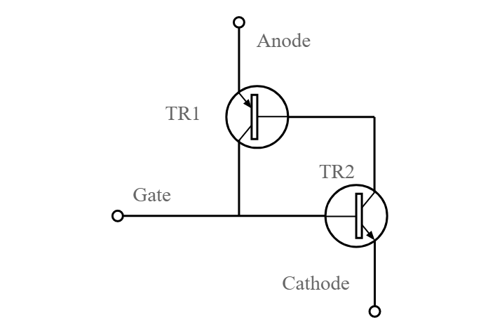 Circuito equivalente de um tiristor / SCR