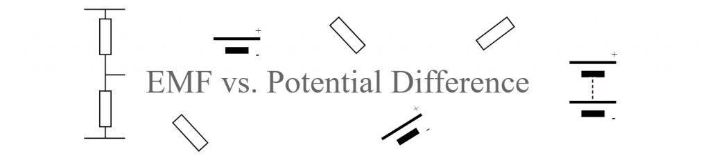 A diferença entre força eletromotriz e diferença de potencial - EMF vs diferença de potencial