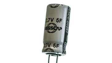 Super capacitor ou supercap frequentemente usado para aplicações de sustentação de bateria em muitos projetos de circuitos eletrônicos