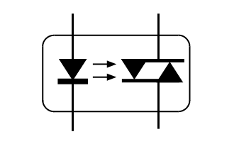 Símbolo do circuito fotodíaco