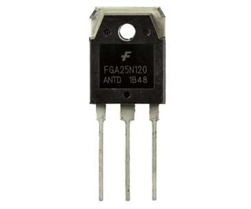 Dispositivo semicondutor de transistor bipolar de porta isolada com IGBT discreto típico, usado em comutação de energia e outras aplicações de energia