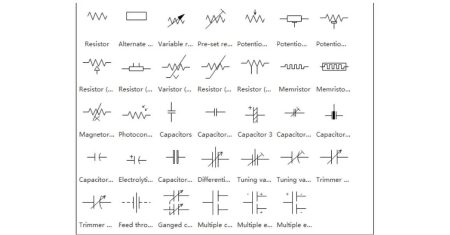 Símbolos de Circuito de Componentes Eletrônicos